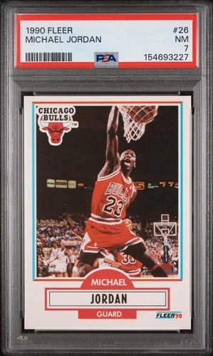 1990 Fleer Jordan PSA 7
