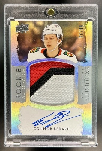 2023-24 The Cup Connor Bedard 2023 24 Exquisite Rookie Patch Auto Autograph #/98