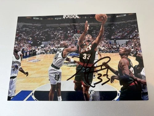 Bradley University HERSEY HAWKINS Signed 4x6 Photo BASKETBALL AUTOGRAPH