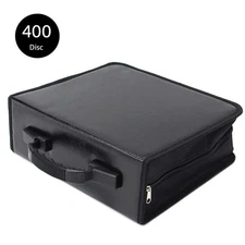 BLACK 400 Disc CD DVD Organizer.Holder Storage Case Bag Wallet Album Media Video