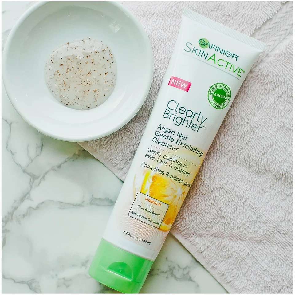 Garnier SkinActive Argan Nut Face Scrub with Vitamin C, 4.7 Fl Oz - Image 3 of 4