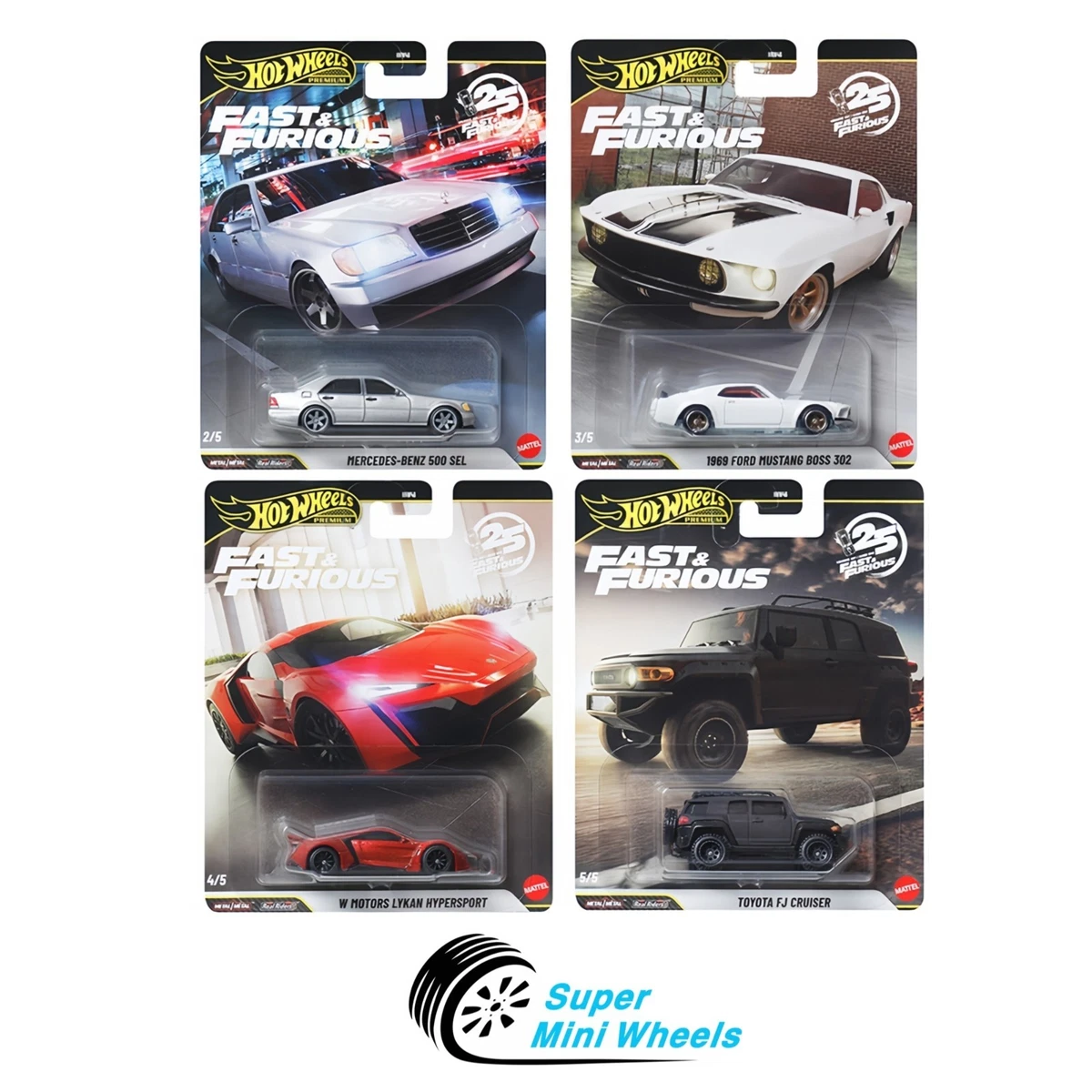 Hot Wheels Fast & Furious Cars Contemporary Manufacture Diecast