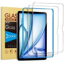 2 Pack Screen Protector for iPad Air 11-inch M3 2025 M2 2024, iPad Air 7th...