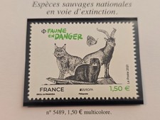 Timbre France 5489** Europa Faune en danger 2021