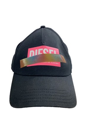Diesel Cap Cotton Blk Solid Women's Hk000132 GaU00