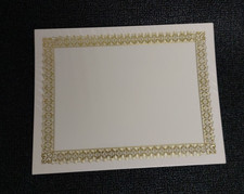 Gartner Studios Gold Foil Certificate 8.5 x 11 Paper 15 Count Diploma