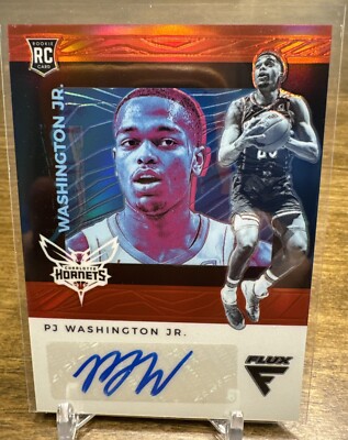 PJ Washington 2019-20 Panini Chronicles Flux RED PRIZM Rookie Autograph #FR-PJW