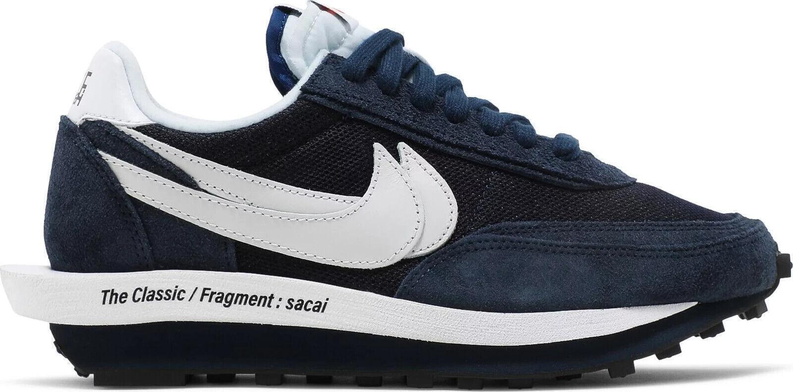 SACAI X NIKE Taglia 10 Nike LDV Waffle x Fragment Design x sacai Low Blackened Blu