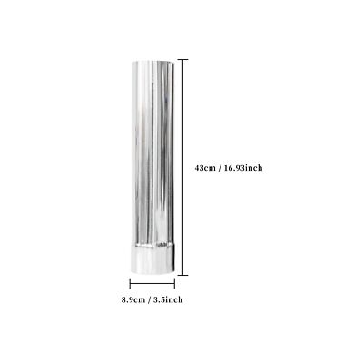 YYPTT Flue Pipe, Stove Flue Stainless Steel Flue Pipe Elbow Rain Cap Pipes Chimney Liner Flue For Stove Chimney Flue Gas Pipe Heater Exhaust Pipe 1PC(60MM