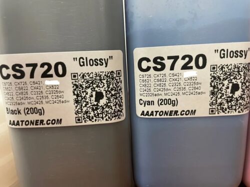 (200g x 4) Toner Refill for Lexmark CS720, CS725, CX725, CS421, CS521 - Picture 3 of 9