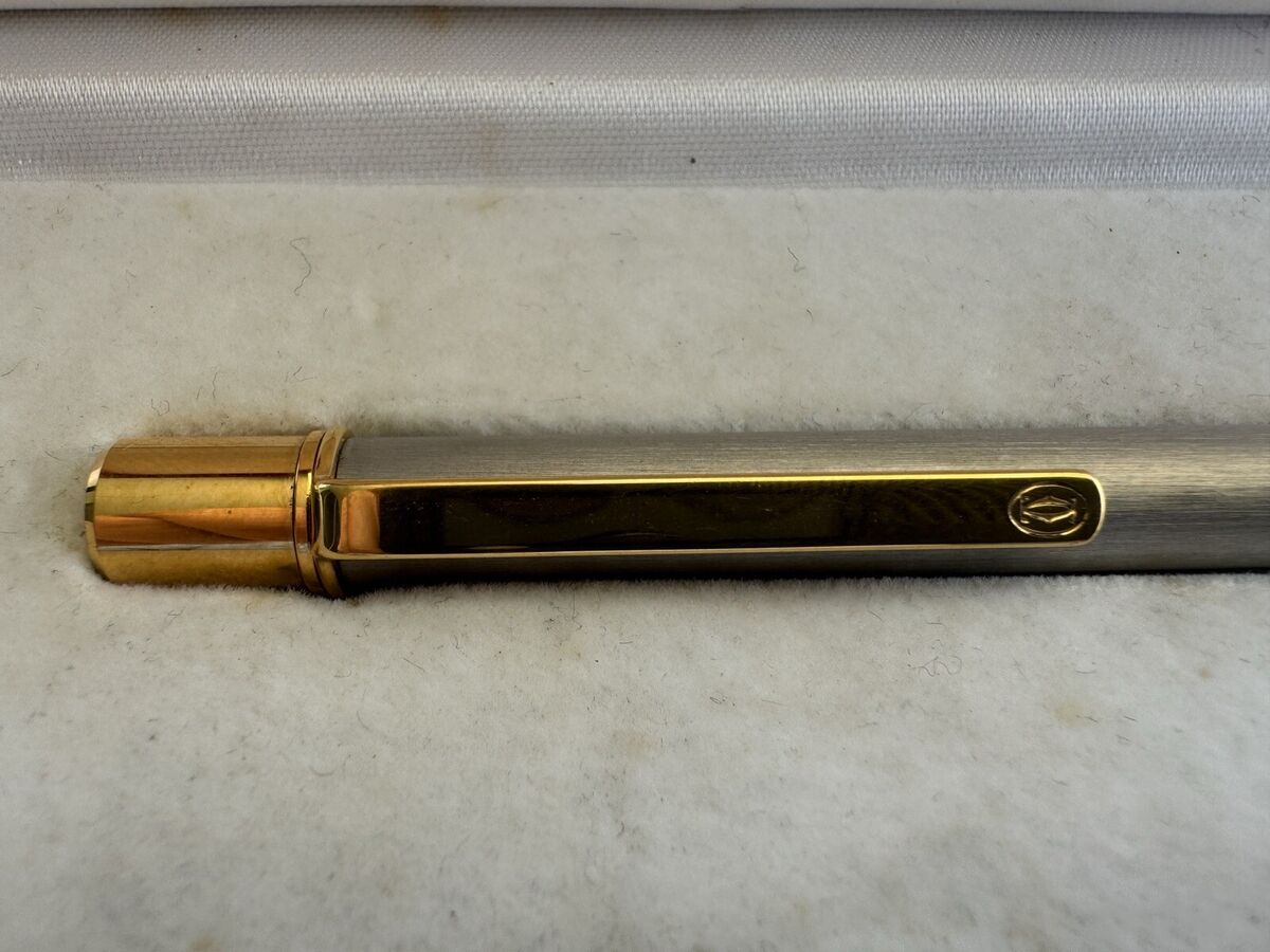 CARTIER GOLD & SILVER SANTOS must de CARTIER BALLPOINT PEN CARTIER GOLD & SILVER SANTOS must de CARTIER BALLPOINT PEN