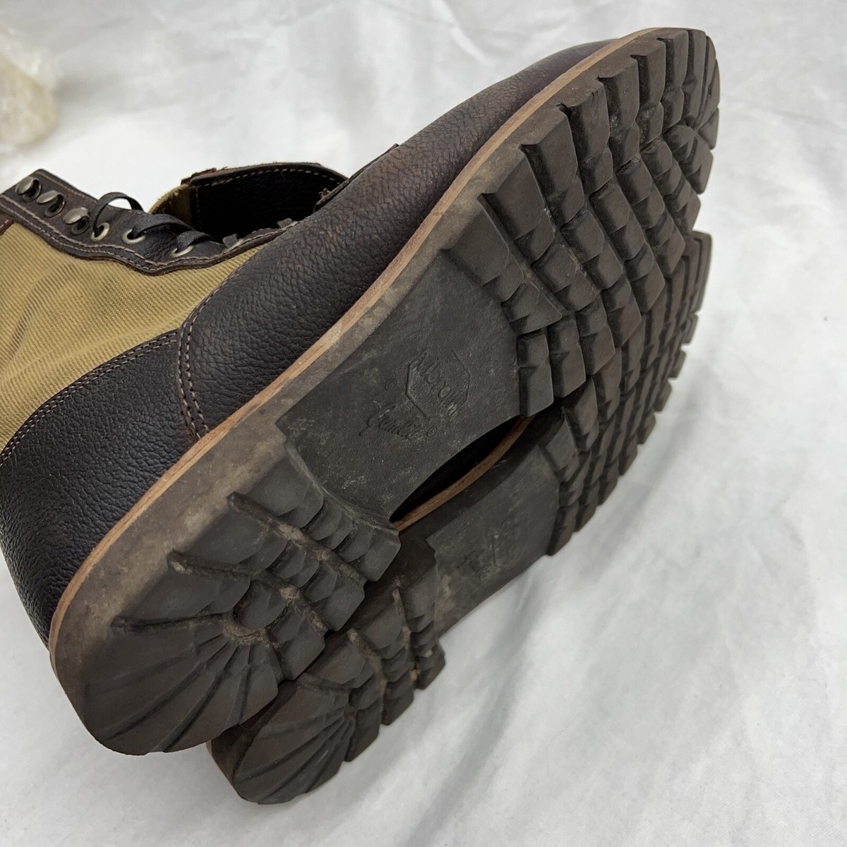 Vintage FILSON X WOLVERINE 1000 Mile Tin Cloth Leather Boot
