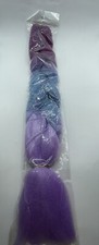 Kanekalon Jumbo Braiding Hair Lot of 5 NEW 24  Bundles Purple-Lake Blue-Violet