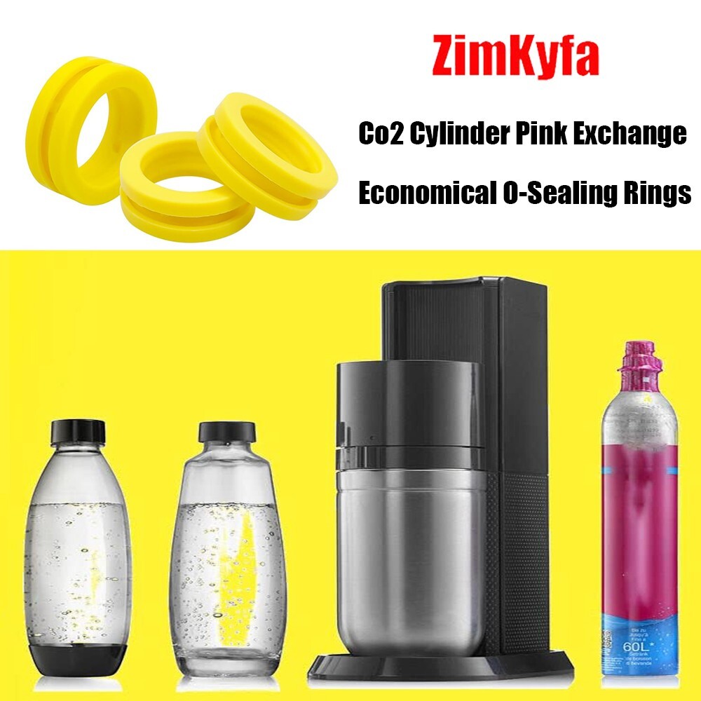 CO2 Cylinder Sealing Gaskets 3Pcs Fit for Sodastream Nozzle Repair
