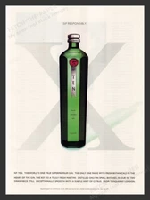 Tanqueray Gin No. Ten Bottle 2000 Print Advertisement Ad