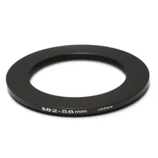 82mm to 58mm Step-Down Lens Filter Ring Adapter