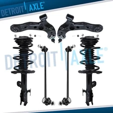 Front Struts Lower Control Arms Sway Bars for 2006-2012 Toyota RAV4 2.4L 2.5L