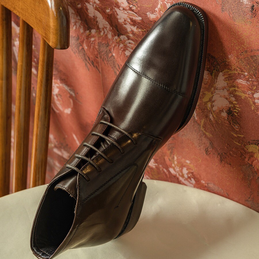 high cut dress shoes Men's Top Formal Ankle Boots Business Gown Banquet Real Leather The Maximo High Top Size:Custom Measurement Service Cheap subcategory1:ballet flats Sonya Sequin Maxi Dress
