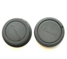 Canon OEM EF Body Cap + Canon Rear Lens Cap E for Canon Rebel DSLR