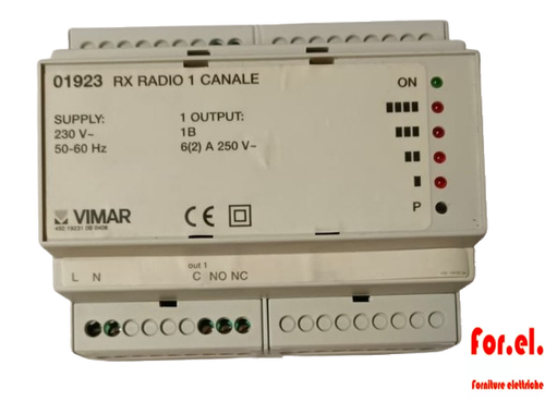VIMAR 01923 - Rx Radio 1 Channel - 第 1/1 張圖片
