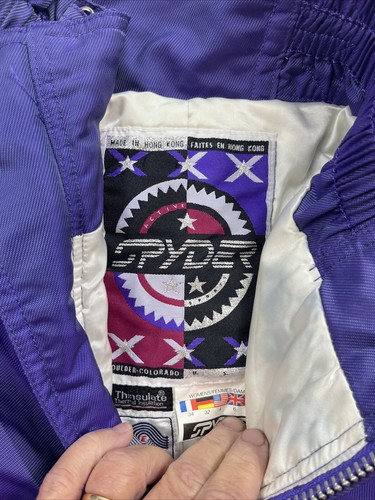 Vintage Spyder Women’s Size 4 Purple Thinsulate Snowboard Ski Pants - Picture 11 of 19