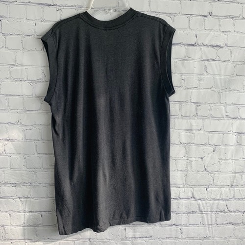Vintage 1990 Harley Davidson Built Tough Graphic Single Stitch Tank Top Size M - Picture 4 of 6