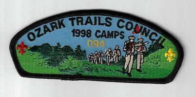 Ozark Trails Council SAP TA-6 1998 Camps 094 BLK Bdr. (CSI $35-40) Springfield, 