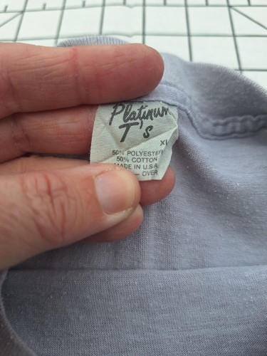Vintage XL Single Stitch Funny Fishing Destin FL T-Shirt Funny 50/50 Platinum T - Picture 5 of 12