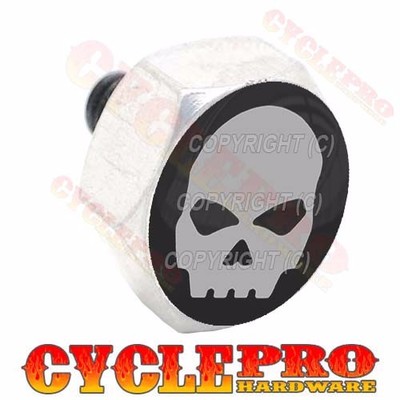 Real Dice Green & White Dot Bolt for Harley Seat Mounting to Rear