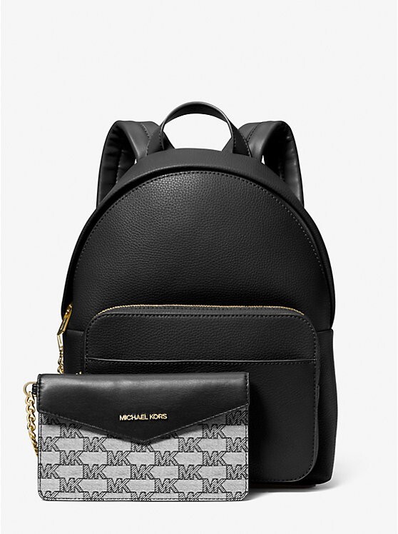 MICHAEL KORS MAISIE Pebbled Leather 2-in-1 Backpack BLACK | eBay