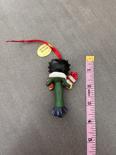 2 Betty Boop Christmas Ornaments Christmas Surprise Perfect Present Danbury Mint - Picture 7 of 7