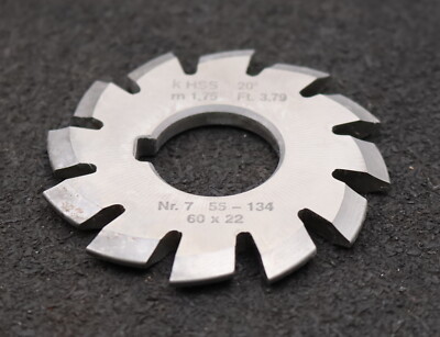 DOLD Zahnformfräser m= 1,75mm No. 7 für Z= 55-134 EGW 20° gear profile cutter