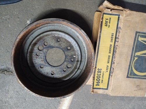 3830094 NOS GM FRONT BRAKE DRUM CORVAIR 60 61 62 63 - Picture 3 of 4