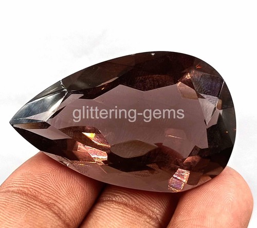 110.7Ct Rare Brazil Purple Amethyst Lab Created Pear Cut Certified Loose Gems SB - Picture 5 of 8