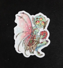 Fairy Girl Colorful Cartoon Monster Sticker 2.25" x 1.75" AP