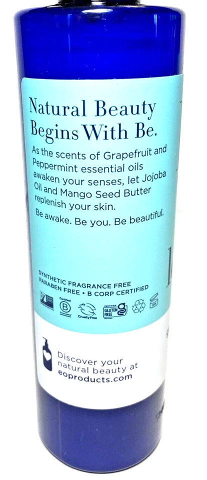 (Paquete de 2) EO - Loción corporal - Pomelo y menta - Estar despierto - 8 oz CORREO PRIORITARIO Foto 2 de 3