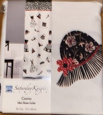 Saturday Knight COSMO Fashion Chic Shoes Purses Dresses Hats Shower Curtain NIP