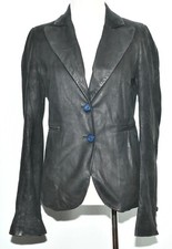Superb Joseph Femme Blazer Black Leather Jacket 38 It 6 Uk