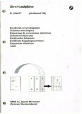 BMW R1100 RT ORIGINAL 1995 FRAME , ENGINE & ABS WIRING DIAGRAMS BULLETIN