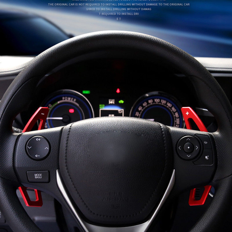 for Toyota Camry 2012 2016 Red Steering Wheel DSG Paddle Shifter