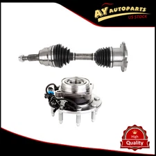 Front CV Axle Shaft Wheel Bearing Hub For Chevy Silverado GMC Sierra 2500 Hd 4WD