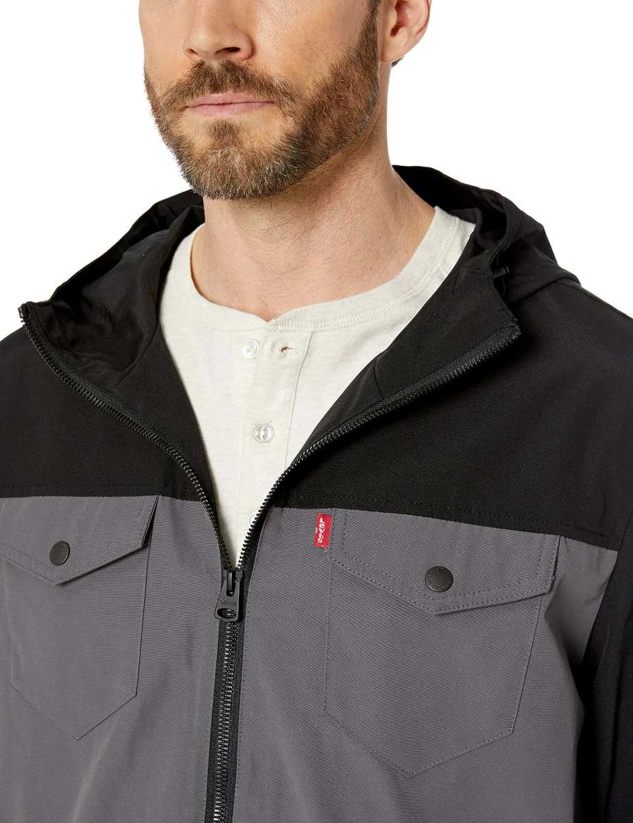 Levi's arctic cloth hooded rain jacket hotsell