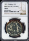 1979 Silver Canada Dollar $1 NGC SP67 Grifton Tercentenary - Quality