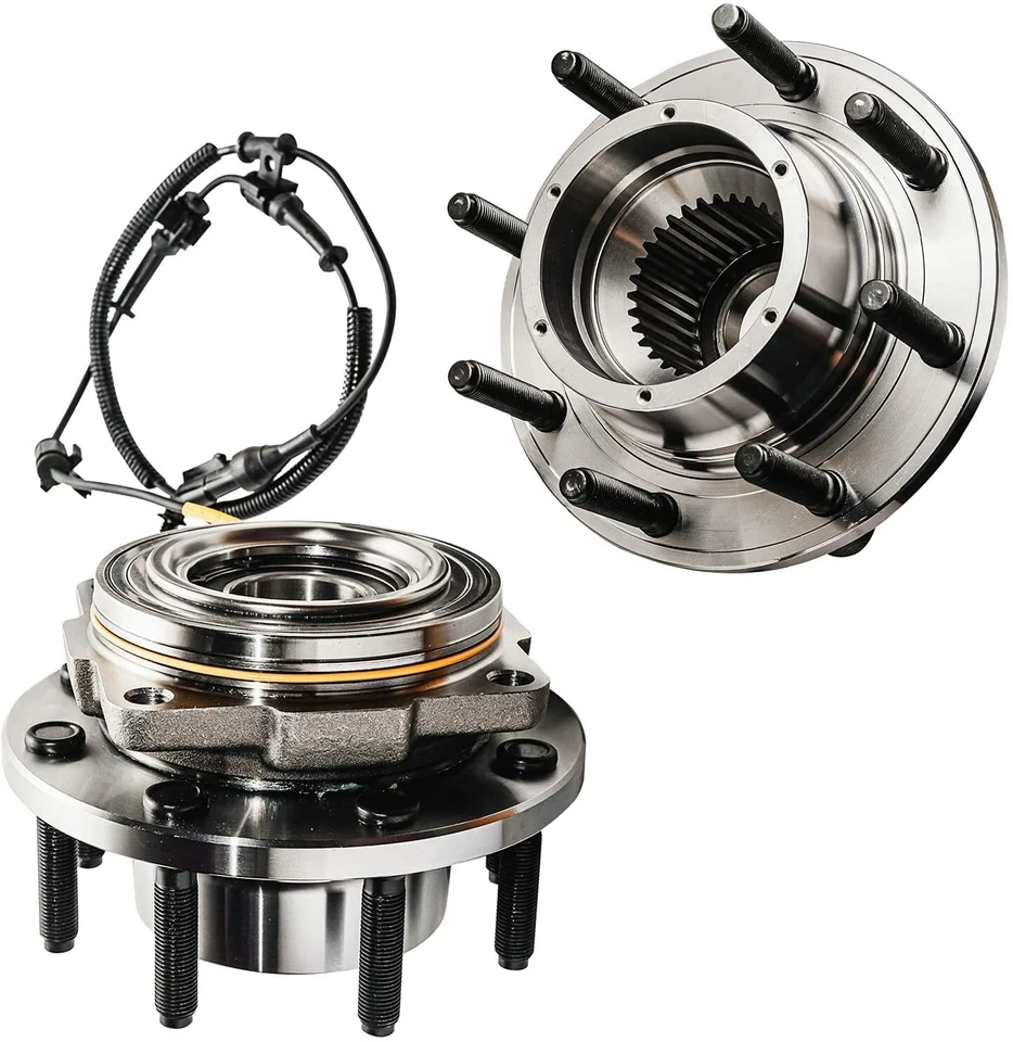 4WD Front Wheel Bearing and Hubs for 2005 - 2010 Ford F-250 F-350 SD SRW w/ ABS - Image 4 of 4