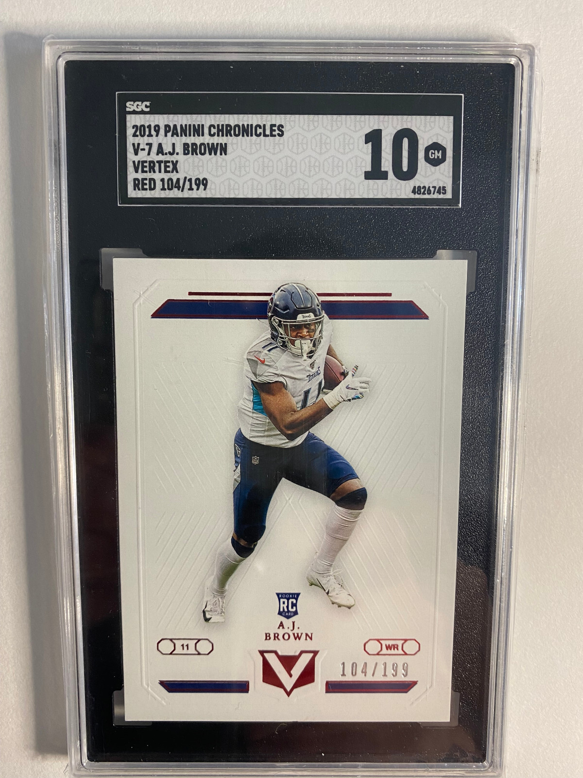 AJ Brown Panini Chronicles Vertex #V7 Red