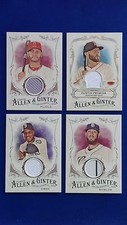  2016 Allen & Ginter Full Size Relic Lot of 19 - Both A & B: Pujols, Cano, 