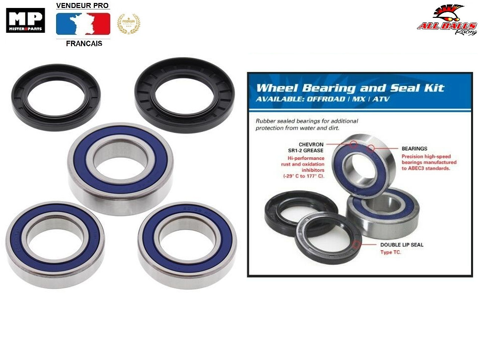 Roulement roue arrière 25-1039 Suzuki TL1000R étanche pour restaurer la stabilité