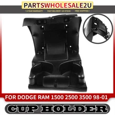 Front Dashboard Drink Cup Holder for Dodge Ram 1500 2500 3500 1998-2001 Black