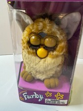Furby - Giraffe Print Brown Tan  70-800 Tiger Electronics - 1998