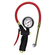 Milton S576A Pro Analog Tire Inflator/Pressure Pistol Grip Gauge, 15" Hose